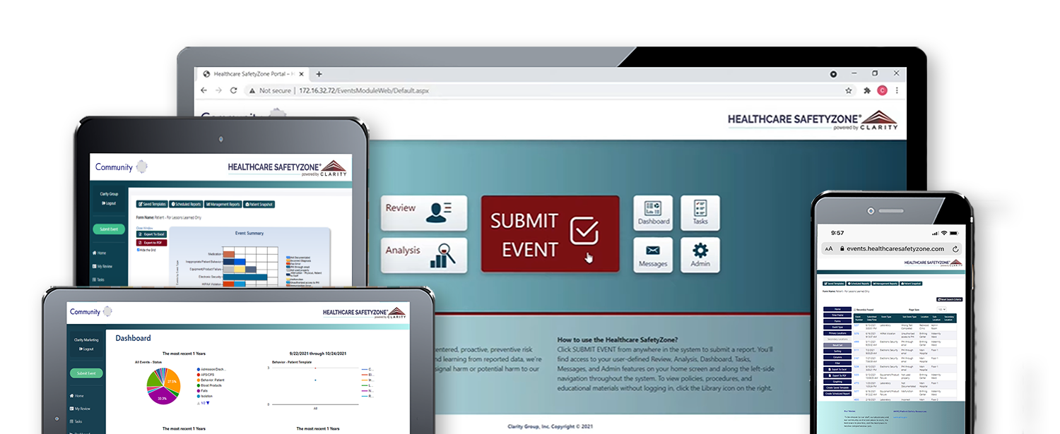 Healthcare SafetyZone Incident Reporting